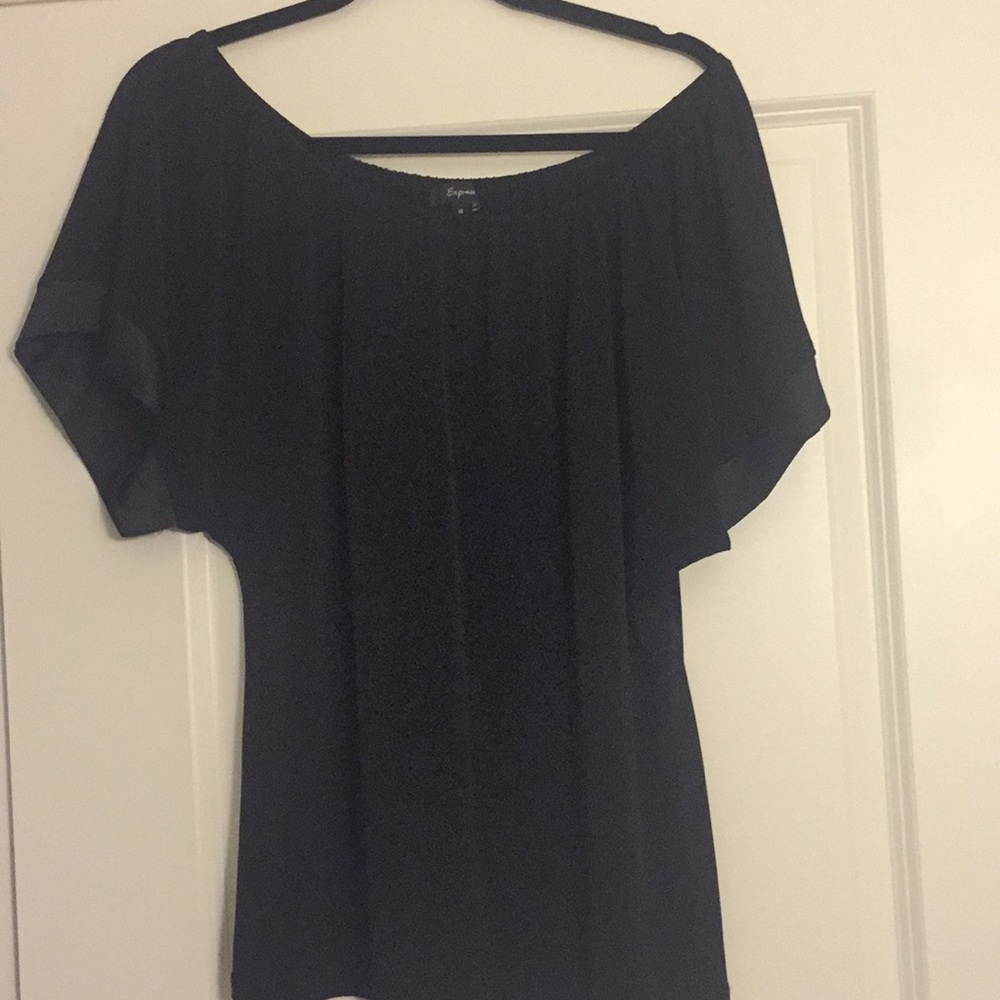 Express Off Shoulder Black Top